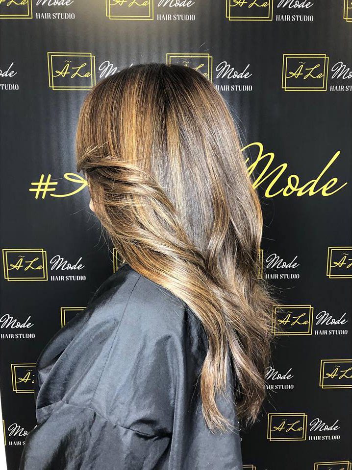 Hair Salon in Plano, Texas - Balayage with styling